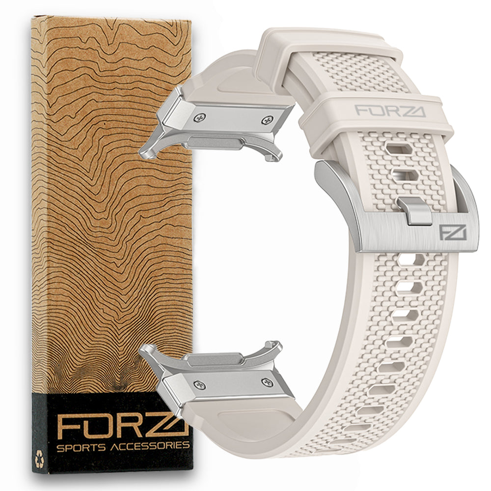 FORZA Elite Classic Watch Strap for Samsung Galaxy Watch Ultra (47mm) – Silver Buckle