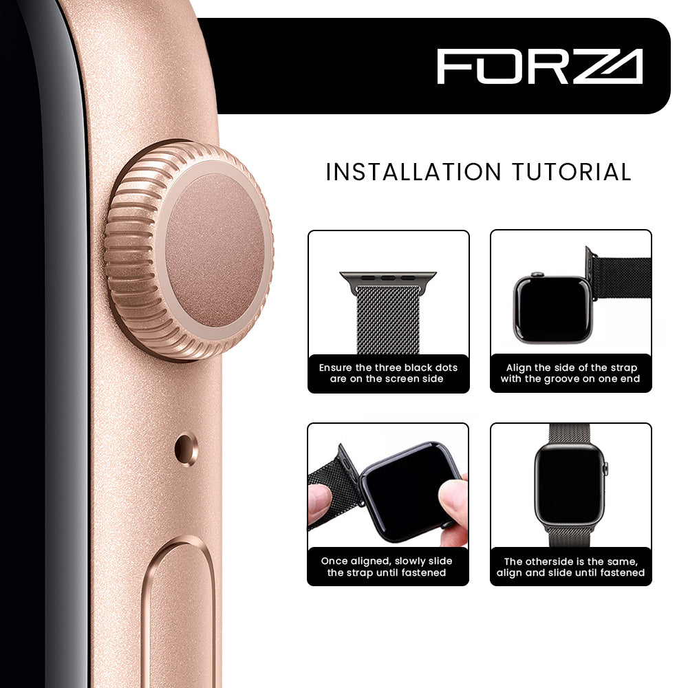FORZA Milanese Strap for Apple Watch 38/40/41mm