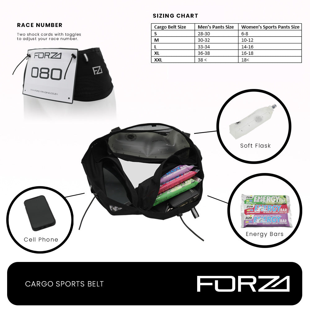 FORZA Cargo Belt - The Ultimate Running Belt