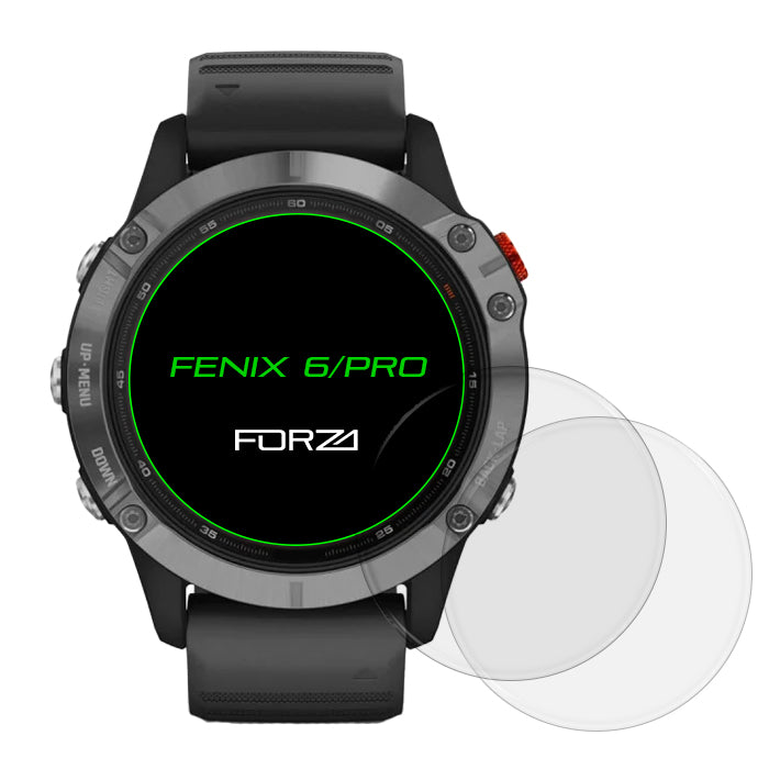 FORZA Tempered Glass Screen Protector for Garmin fenix 6/6 Pro (2 Pack)