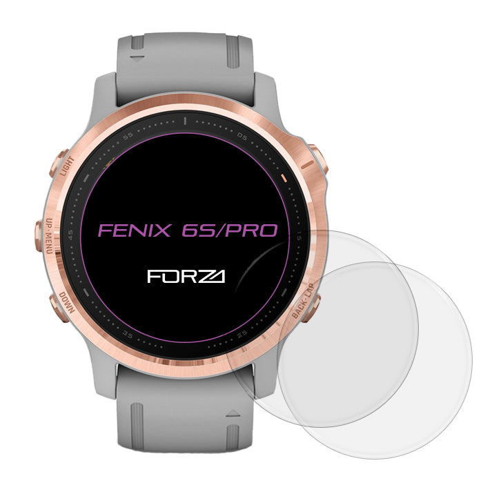 FORZA Tempered Glass Screen Protector for Garmin fenix 6S/6S Plus (2 Pack)