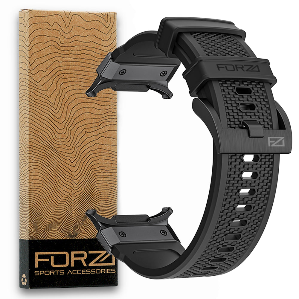 FORZA Elite Classic Watch Strap for Samsung Galaxy Watch Ultra (47mm) – Black Buckle