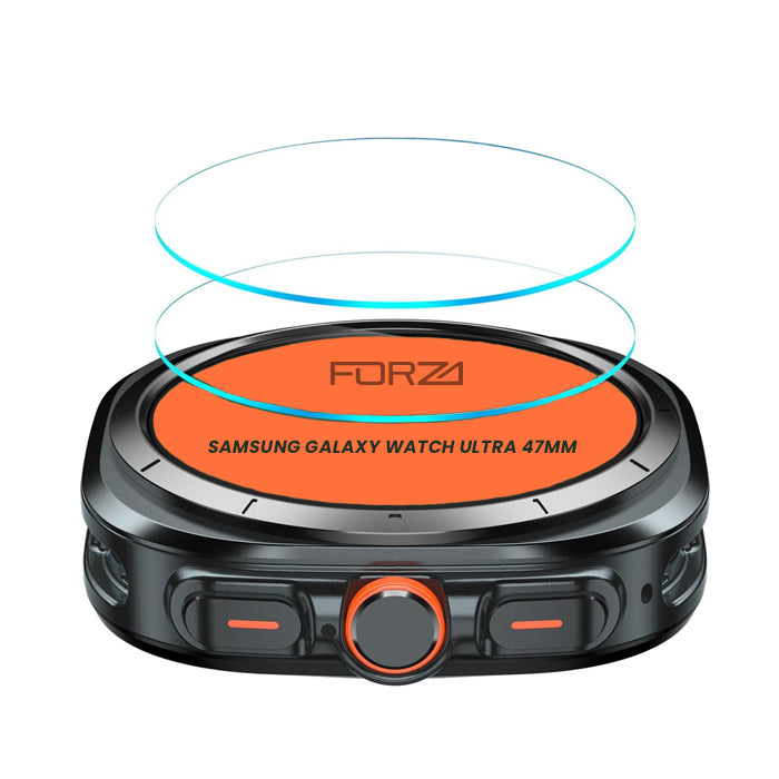 FORZA Tempered Glass Screen Protector for Samsung Galaxy Watch Ultra (47mm) (2 Pack)