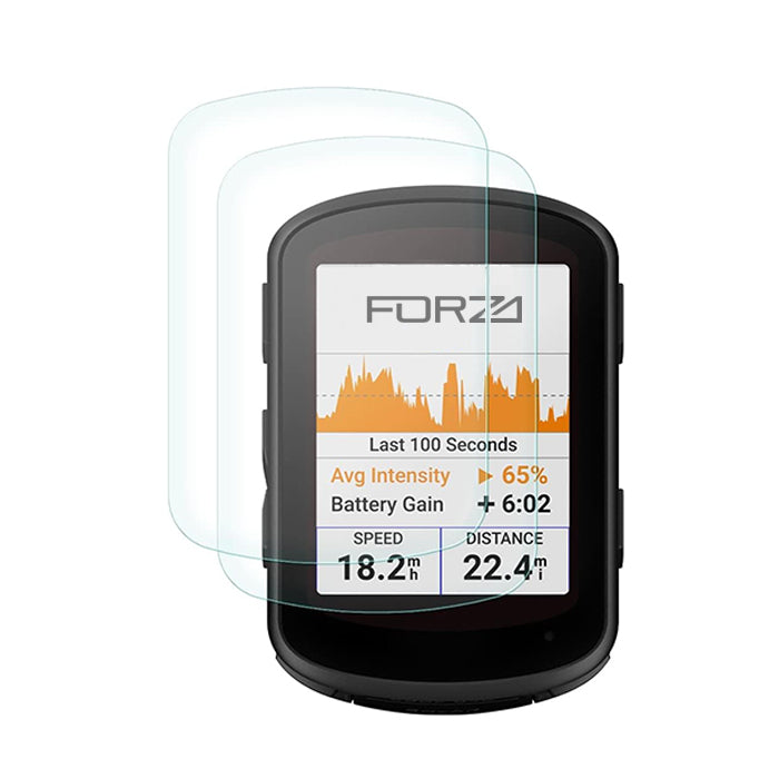 FORZA Tempered Glass Screen Protector for Garmin Edge 540/840 (2 Pack)