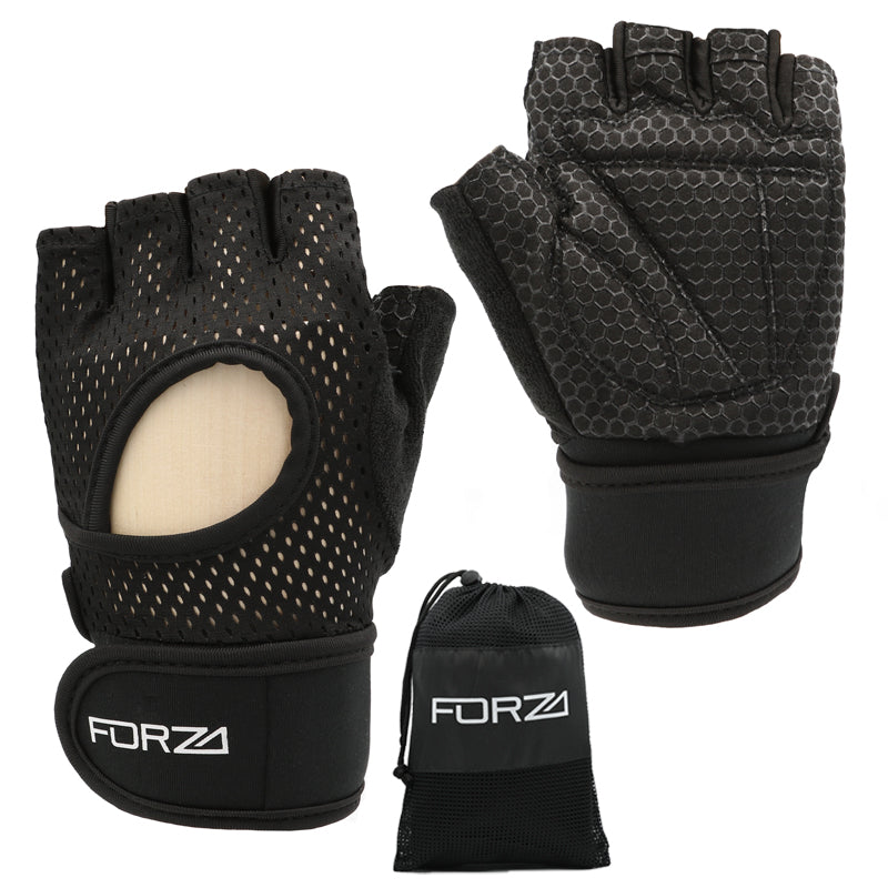 FORZA Weight Lifting/Gym Gloves - Non-Slip - Padded - Open Back