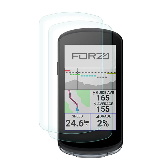 FORZA Tempered Glass Screen Protector for Garmin Edge 1040/1040 Solar - (2 Pack)