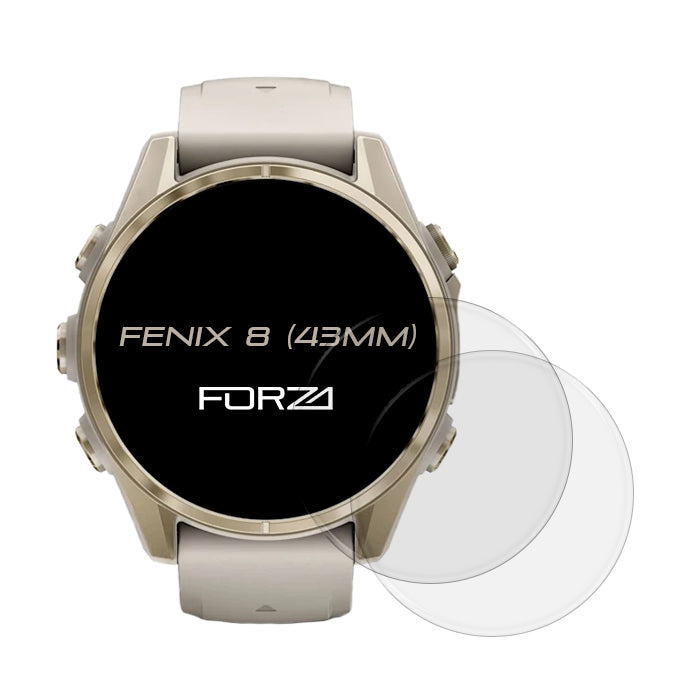 FORZA Screen Protector for Garmin Fenix 8 – 43 mm - (2 Pack)