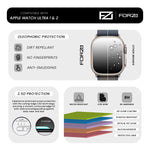 FORZA Tempered Glass Screen Protector for Apple Watch Ultra 49mm