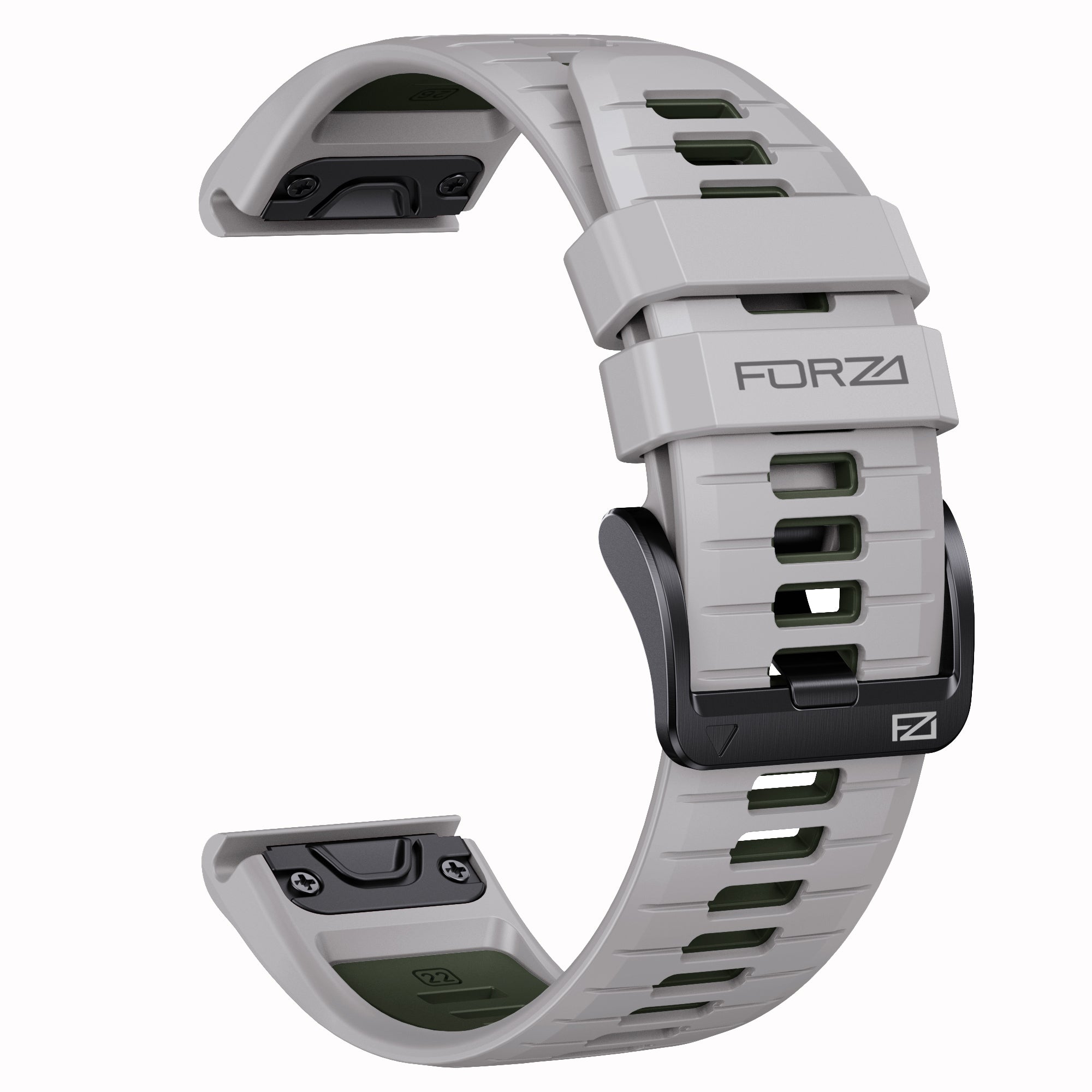 FORZA Elite 22mm EasyFit Two-Tone Watch Strap for Garmin