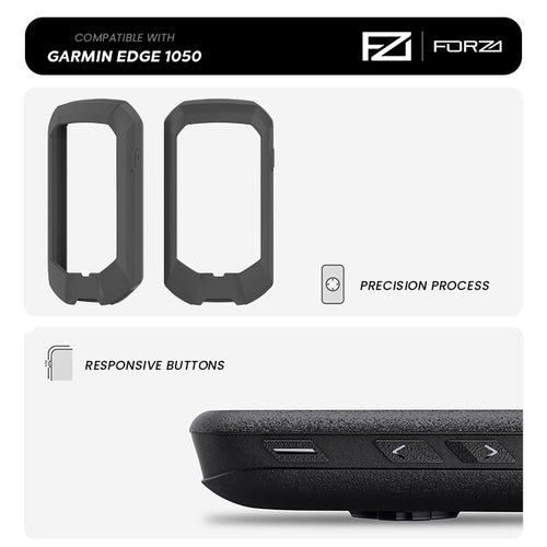 FORZA Silicone Bumper Case for Garmin Edge 1050 - Black