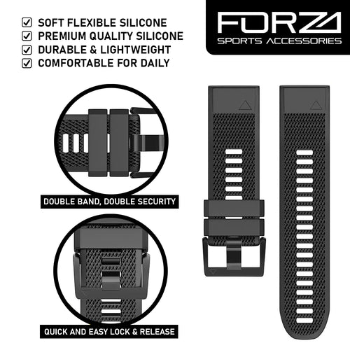 22mm EasyFit Replacement Watch Strap For Garmin Fenix 5/5 Plus/6/7/Instinct/ Forerunner 935 & More