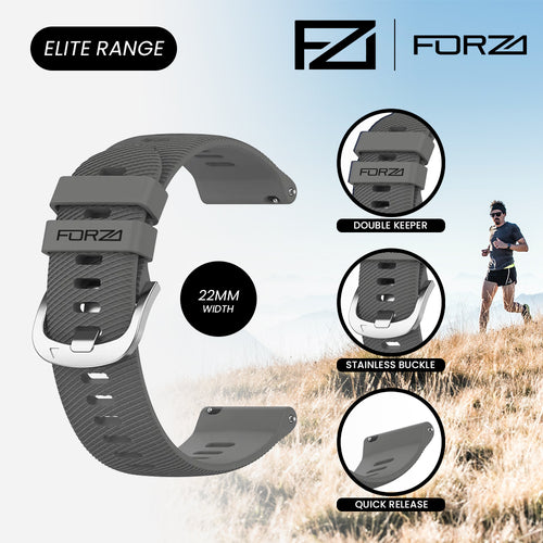ELITE | 22mm Quick Release Watch Strap for Garmin/Samsung/Suunto/Huawei/Polar & More