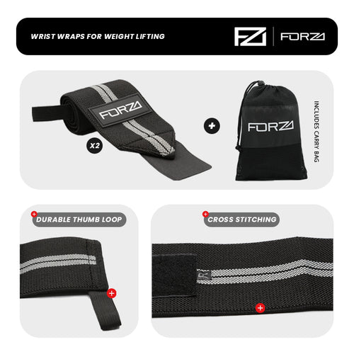 Forza Wrist Wraps for Weight Lifting