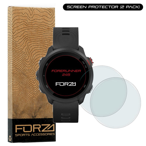 FORZA Tempered Glass Screen Protector for Garmin Forerunner 245 (2 Pack)
