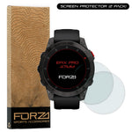 FORZA Tempered Glass Screen Protector for Garmin epix/epix Pro (Gen 2) 47mm (2 Pack)