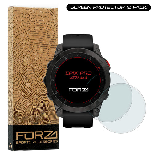 FORZA Tempered Glass Screen Protector for Garmin epix/epix Pro (Gen 2) 47mm (2 Pack)