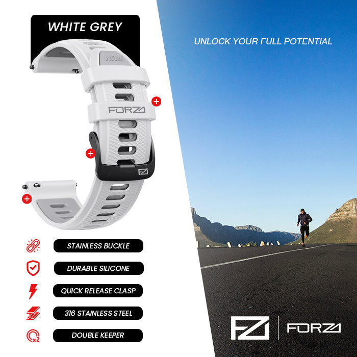 FORZA Elite 22mm Quick Release Two-Tone Watch Strap