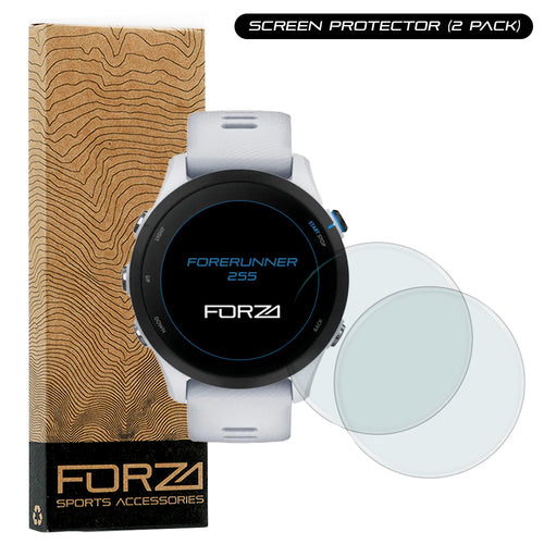 FORZA Tempered Glass Screen Protector for Garmin Forerunner 255 (2 Pack)