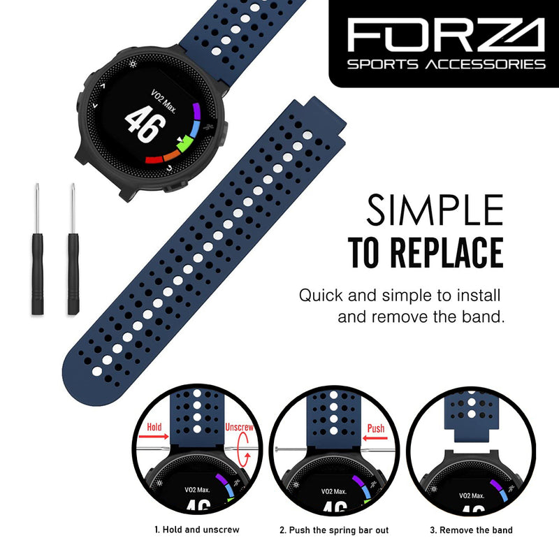 Replacement Watch Strap for Garmin Forerunner 230 235 620 630 735XT Forza Trading