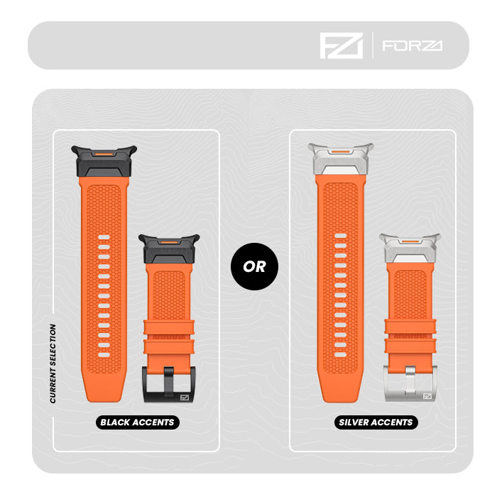 FORZA Elite Classic Watch Strap for Samsung Galaxy Watch Ultra (47mm) – Black Buckle