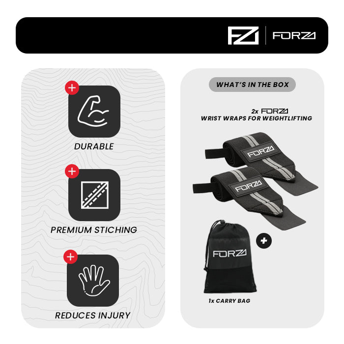 Forza Wrist Wraps for Weight Lifting