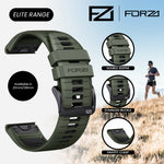FORZA Elite 26mm EasyFit Two-Tone Watch Strap for Garmin