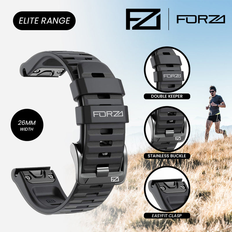 Elite 26mm EasyFit Strap for Garmin Fenix 8 (51mm)/7X/6X/5X/3