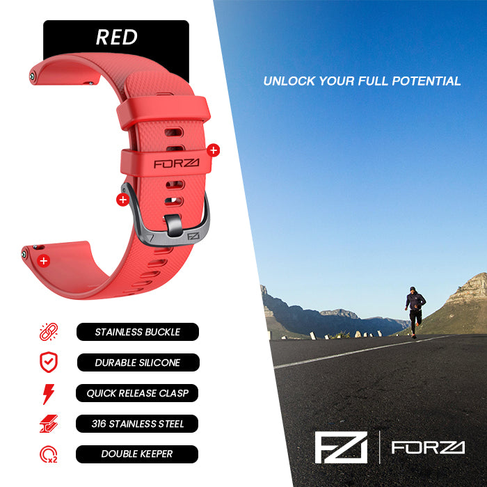 FORZA Elite 20mm Quick Release Classic Watch Strap for Garmin