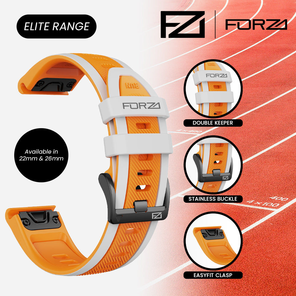 FORZA Elite 22mm EasyFit Stripe Series Watch Strap for Garmin