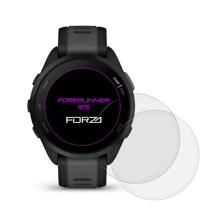 FORZA Tempered Glass Screen Protector for Garmin Forerunner 165 (2 Pack)