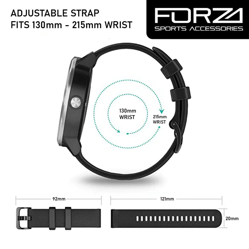 20mm Quick Release Watch Strap for Garmin/Samsung/Suunto/Huawei/Polar & More